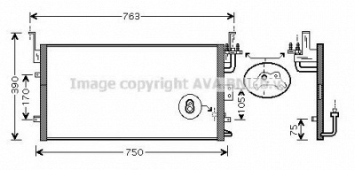 AVA QUALITY COOLING hy5135 -  Конденсатор, кондиционер